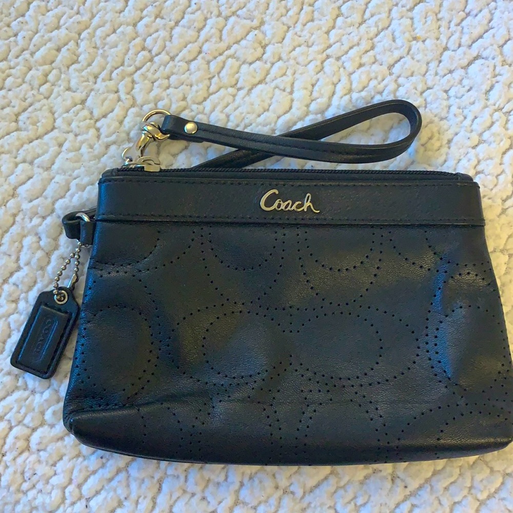 Authentic and unique COACH wristlet!